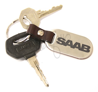 Saab Keychain Brown