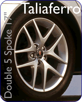 NG900, 9-3, 9-5 Wheel 5-Spoke Double 17in.