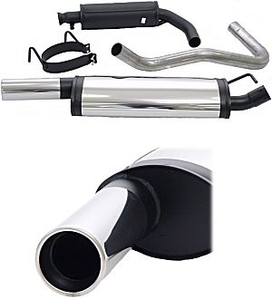 Catback 2.5in Exh 900/9-3 94-02 Round Tip