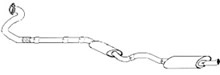 JT 3in Exhaust For 9000 CS, CSE AERO