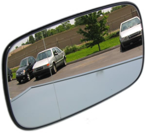 9-5 Wide Angle Left Rear View Mirror Glass