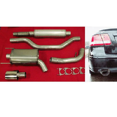 JT Cat Back 9-3 SS 03-06, CV04-06 3in (Quiet 2 Muffler)